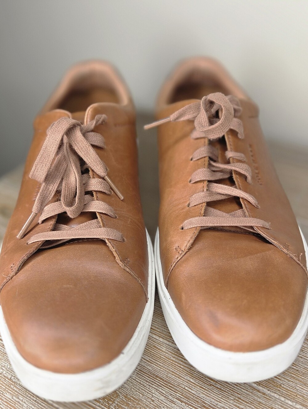 Cole Haan Grand Crosscourt Traveler Mens Sneaker 12M British Tan Leather C36657